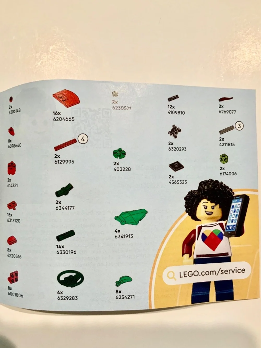 LEGO🌹Botanical Collection Rose 40460 🥀 Instruction Booklet & Extra Spare Parts